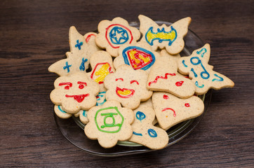 Cookies with a random superheroes