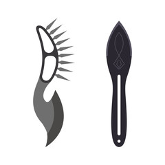 Knifes weapon vector illustration.