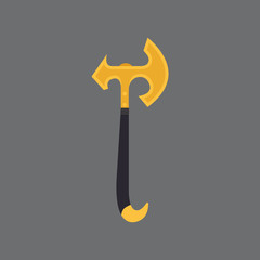 Axe weapon vector illustration.