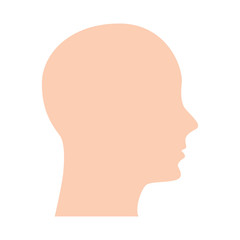 head human profile icon vector illustration design