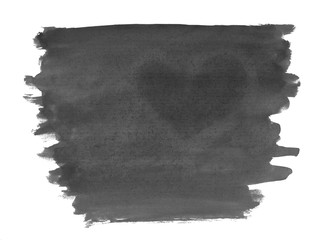 A fragment of a black watercolor background