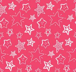 sketchy star seamless background