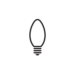 light bulb icon isolated on white background