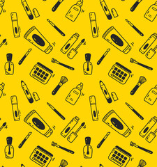 make up kit seamless background