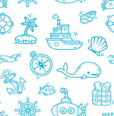 cartoon nautical background