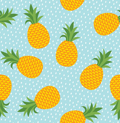 Pineapple summer background
