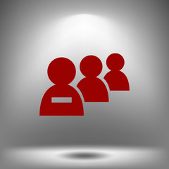 Add new user account flat icon for apps