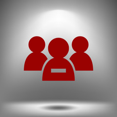 Add new user account flat icon for apps