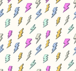 Thunder seamless background