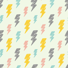 Thunder seamless background