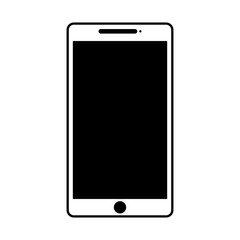 smartphone technology line icon vector illustration design