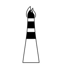 Refining plant chimney isolated icon vector illustration design