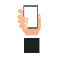 smartphone technology line icon vector illustration design