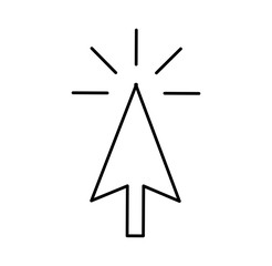 arrow pointer isolated icon vector illustration design