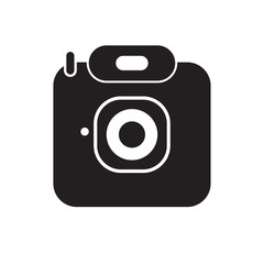 Camera Icon in trendy flat style isolated on white background. Camera symbol for your web site design, logo, app, UI, graphic Vector illustration,