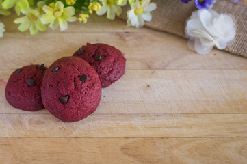 Red velvet cookies Homemade