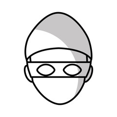 hacker avatar character isolated icon vector illustration design