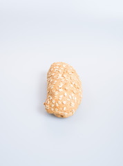 bread or oat bread on the background.
