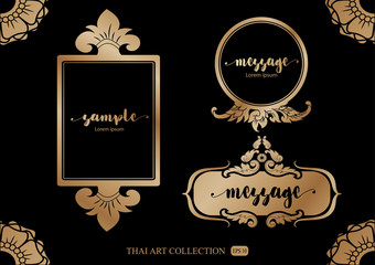THAI collection of calligraphic design elements and page decorat