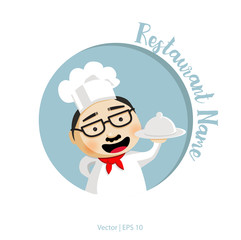 Chef logotype template