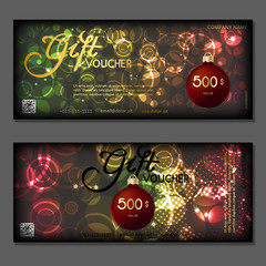 Gift voucher. Vector, illustration.