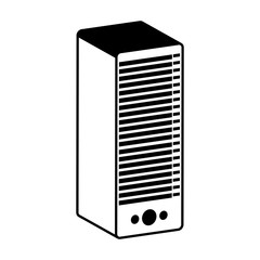 server tower isolated icon vector illustration design