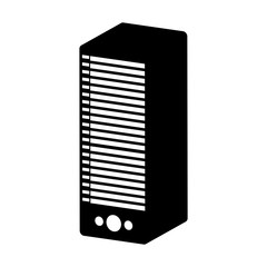 server tower isolated icon vector illustration design