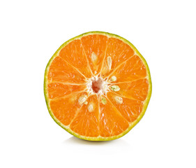 Orange fruit isolated on white background