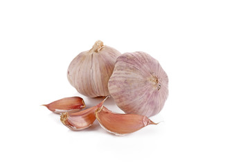 Garlic isolated on white background