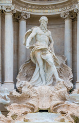 Obraz premium Famous Trevi Fountain in Rome Italy