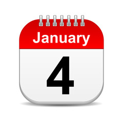 January 4 calendar icon