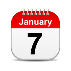 January 7 calendar icon