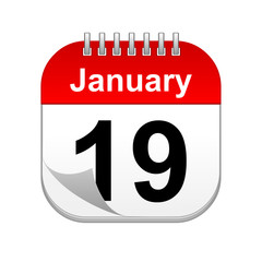 January 19 calendar icon