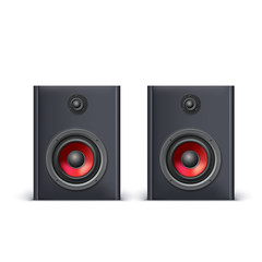 Obraz premium Speakers isolated on white background, illustration for you. 3D illustration.