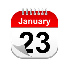 January 23 calendar icon
