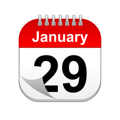 January 29 calendar icon