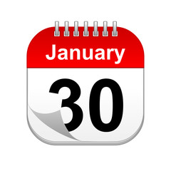 January 30 calendar icon