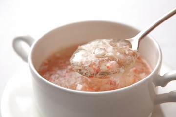 gaesal soup, Crab meat soup, chinese food