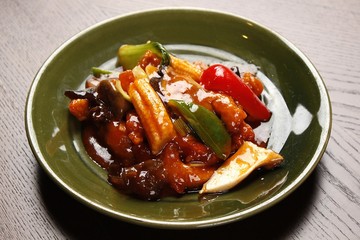 Stir-fried Chicken in Hot Sauce  rajogi
