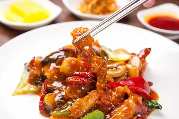 라조육-rajoyuk, Stir-fried Pork in Hot Sauce, chinese food