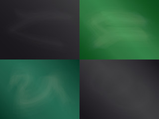 Chalk board. School. Training. Green and black. For your design.