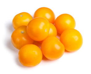 Heap of yellow tomatoes