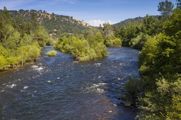 Zelfklevend Fotobehang South Fork of the American River near Marshall Gold Discovery State Historic Park. A popular place to pan for gold. © neillockhart