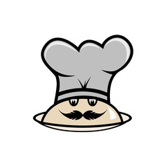 Cute Chef Character logo vector