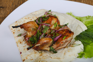 Grilled quail