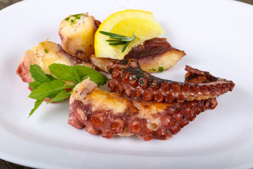 Grilled octopus