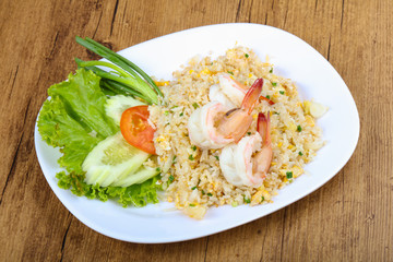 Fried rice with prawn