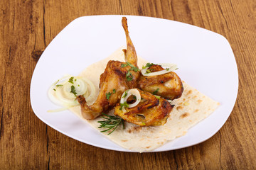 Grilled quail