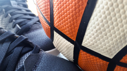 Fototapeta premium shoes and ball represent the desire to play sports