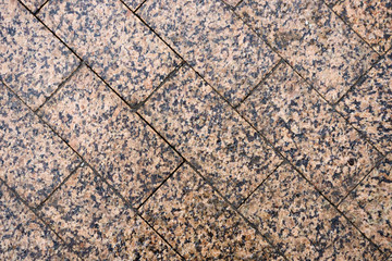 The texture of paving stone masonry